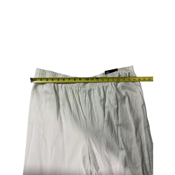 Jones New York Womens Crop Pants With Elastic Waist Band Stretch White Size 2X - Picture 5 of 16